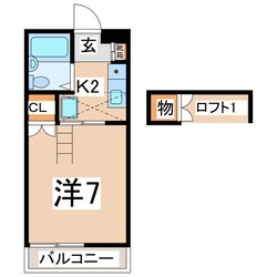 安積永盛駅 徒歩21分 2-2階の物件間取画像